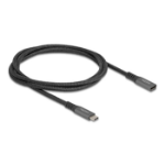 DeLOCK 80022 USB-kabel USB 3.2 Gen 2 (3.1 Gen 2) 1 m USB C Zwart