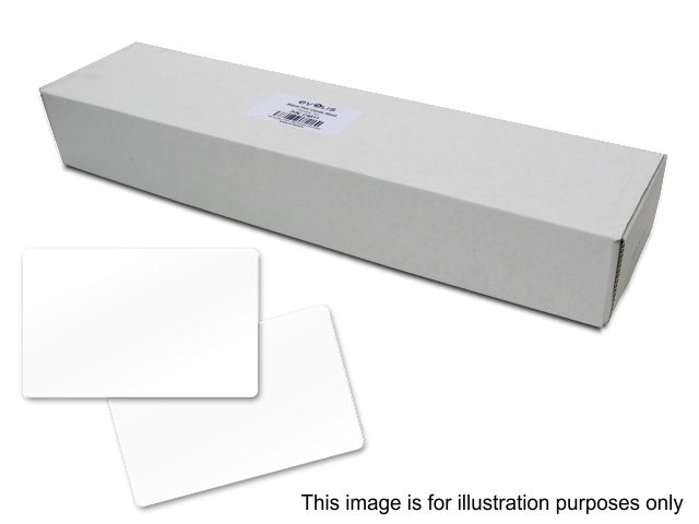 Image of Evolis C4511 White Plastic Cards (Box of 500 pcs.) Box of 500 pcs....