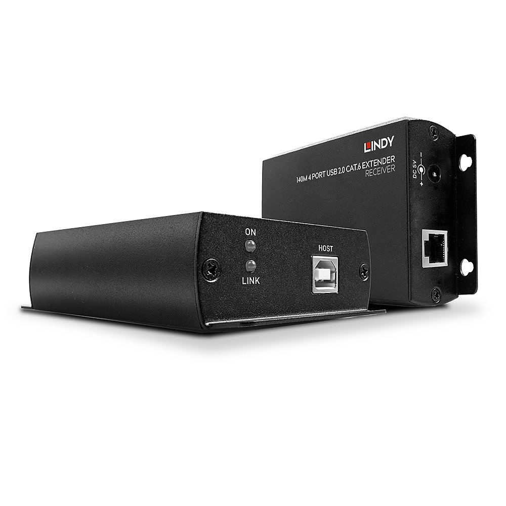 Image of Lindy 140m 4 Port USB 2.0 Cat.6 Extender