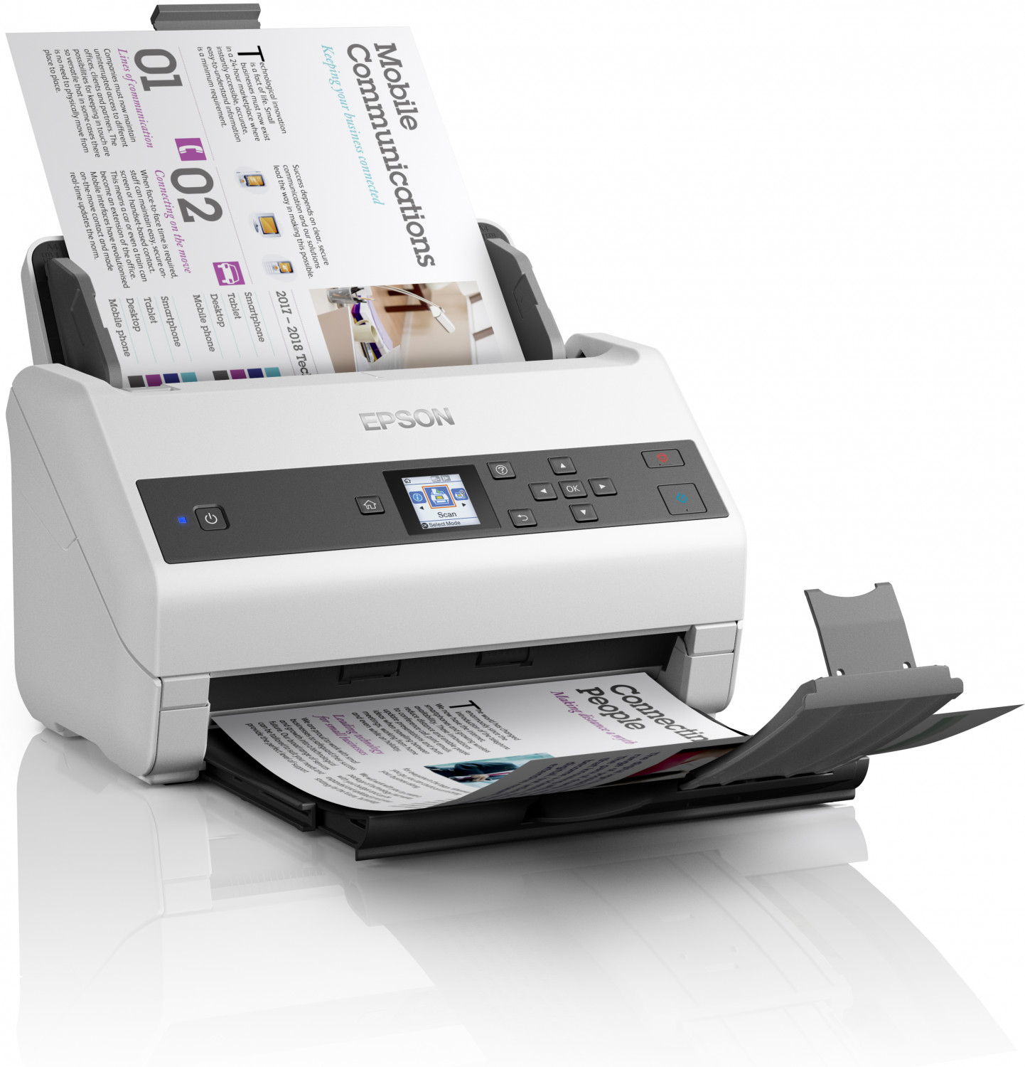Epson WorkForce DS-870 600 x 600 DPI Sheet-fed scanner Black, White A3