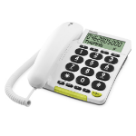Doro PhoneEasy 312cs Analog telefon Namn och uppringnings-ID Vit