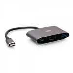 C2G USB-C 3-in-1 Mini Dock with HDMI, USB-A, and USB-C Power Delivery up to 100W - 4K 60Hz