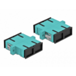 DeLOCK Optical Fiber Coupler SC Duplex female to SC Duplex female Multi-mode 4 pieces light blue
