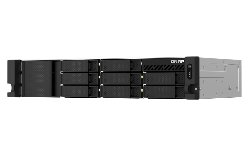 Image of QNAP TS-864eU-RP NAS Rack (2U) Ethernet LAN Aluminium, Black N5095