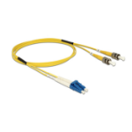 DeLOCK 84611 fibre optic cable 1 m LC ST OS2 Yellow