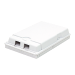 LogiLink FTTH wall outlet box, 2 ports, white