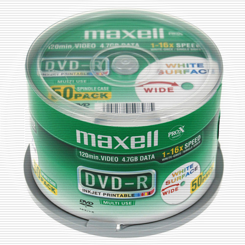 EU Product - DVD-R 4.7, Inkjet white, Cake 50 thumbnail