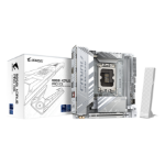 GIGABYTE B860I AORUS PRO ICE Motherboard - Intel Core Ultra Series CPUs, 8+1+2+1 Phases VRM, up to 9200MHz DDR5, 1xPCIe 5.0 + 1xPCIe 4.0 M.2, 2.5GbE LAN, WIFI 7, Thunderbolt 4