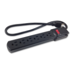 Comprehensive CPWR-SP6-6B surge protector Black 6 AC outlet(s) 120 V 70.9" (1.8 m)