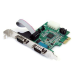 StarTech.com Tarjeta Adaptadora PCI Express PCIe de 2 Puertos Serie RS232 UART 16950 Serial