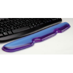 ROLINE Silicon Wrist Pad for Keyboard, transparent blue