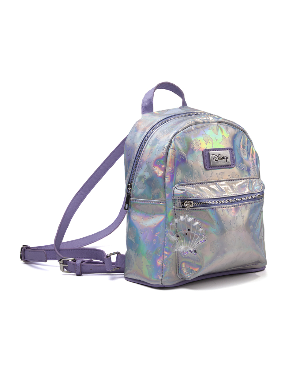 Disney Little Mermaid - AOP Debossed Pattern Ladies backpack Multicolour Cotton, Polyurethane