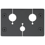 Extron 70-1082-01 wall plate/switch cover Black