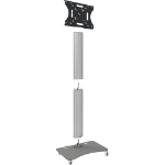 SmartMetals 062.1540 flat panel bureau steun 165,1 cm (65") Aluminium, Grijs Vloer