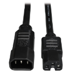 Tripp Lite Heavy-Duty Computer Power Cord Lead Cable, 15A, 14AWG (IEC-320-C14 to IEC-320-C15), 3.05 m (10-ft.)