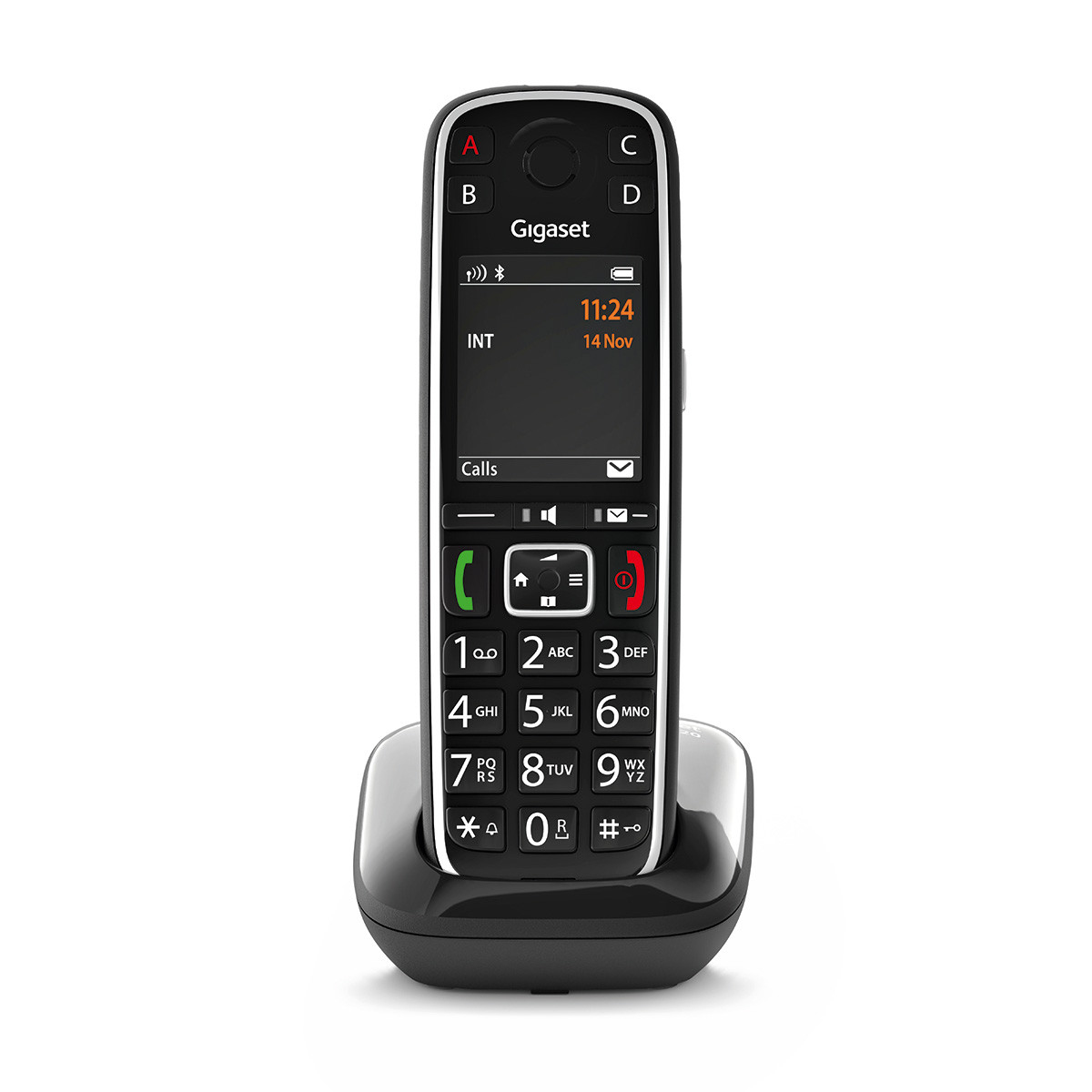 S30852-H2903-B101 UNIFY GIGASET OPENSTAGE E720 - Analog/DECT telephone - Wireless handset - 200 entries - Caller ID - Short Message Service (SMS) - Black