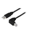 Microconnect USBAB2ANGLE10 USB cable 10 m USB A USB B Black