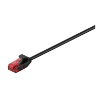 Microconnect V-UTP60025S-SLIM networking cable Black 0.25 m Cat6 U/UTP (UTP)
