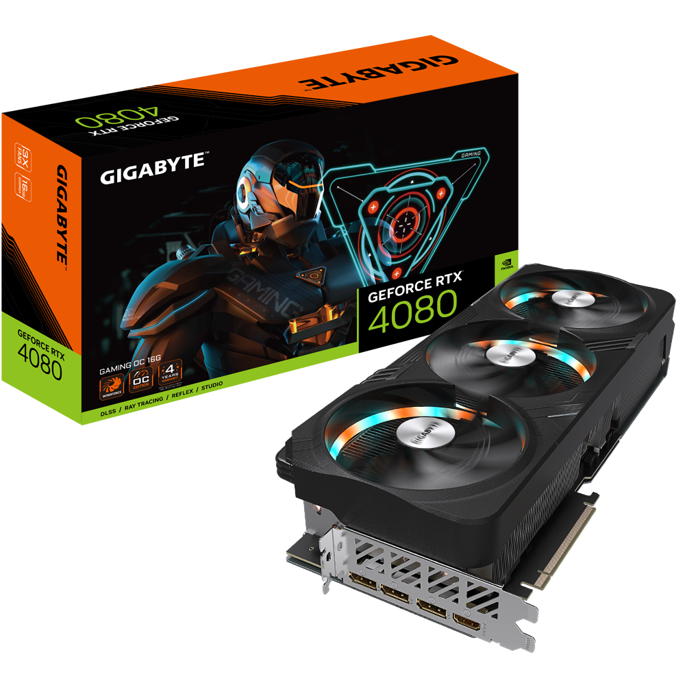 Image of Gigabyte GAMING GeForce RTX 4080 16GB OC NVIDIA GDDR6X