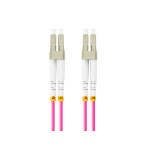 Lanberg FO-LULU-MD41-0010-VT fibre optic cable 1 m LC OM4 Violet