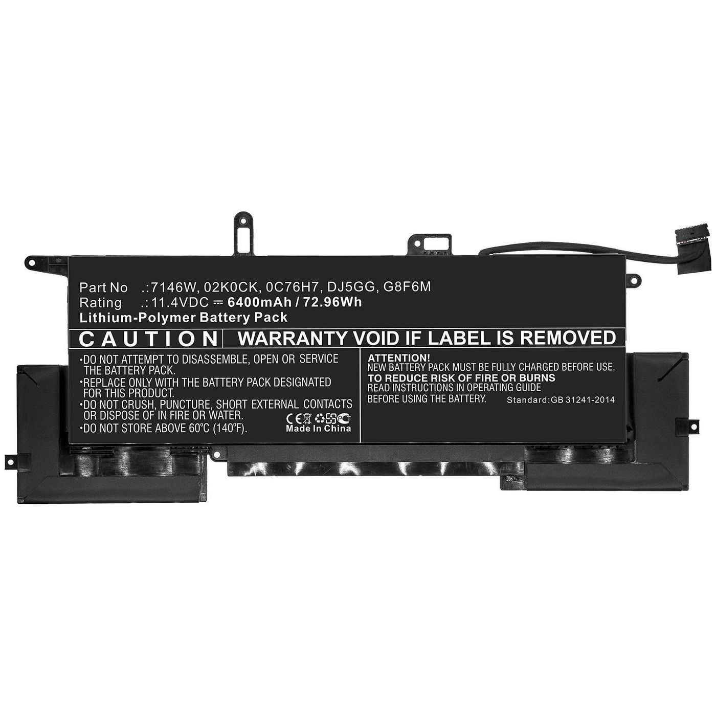 Coreparts Mbxde-Ba0204 Laptop Spare Part Battery