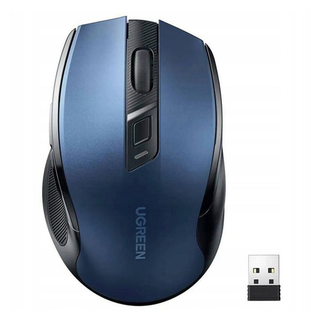 EU Product - Optical Wireless USB Mouse 2.4gHz 4000 DPI - Blue thumbnail