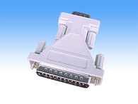 Image of Microconnect ADA9F25 cable gender changer DB25 DB9 White