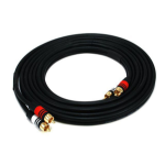 Monoprice 2865 audio cable 143.7" (3.65 m) 2 x RCA Black