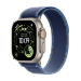 Apple Watch Ultra 3 GPS + Cellular 49mm Natural Titanium Case with Blue/Bright Blue Trail Loop - M/L