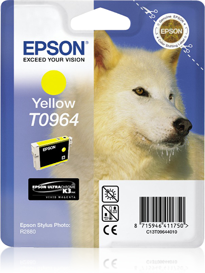 Image of Epson C13T09644010/T0964 Ink cartridge yellow, 890 pages 11.4ml...