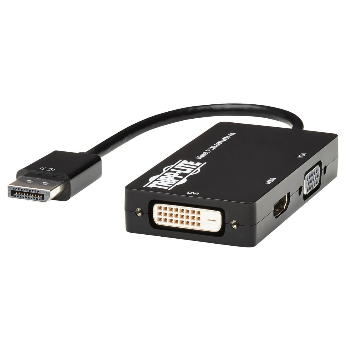 Image of Tripp Lite P136-06N-HDV-4K DisplayPort to VGA/DVI/HDMI All-in-One...