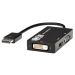 Tripp Lite P136-06NHDV4KBP video cable adapter 5.91" (0.15 m) DisplayPort DVI-D + VGA (D-Sub) + HDMI Black