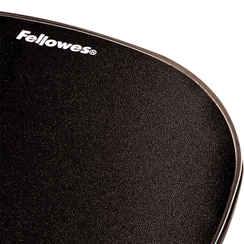 Fellowes Crystal Gel Mouse Pad And Wristrest Black 9112101