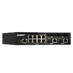 QNAP QSW-M2108R-2C netwerk-switch Managed L2 2.5G Ethernet (100/1000/2500) Power over Ethernet (PoE) Zwart