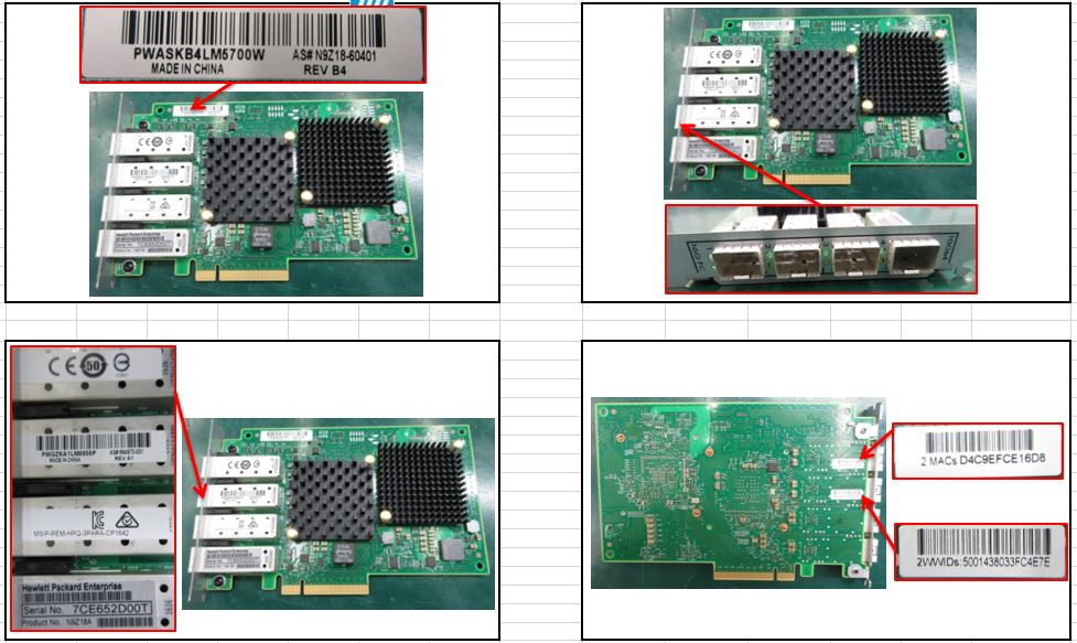 Image of HPE N9Z18AR network card Internal Ethernet / Fiber
