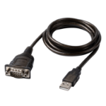 Lindy 43413 serial cable Grey 1.5 m USB Type-A RS-232