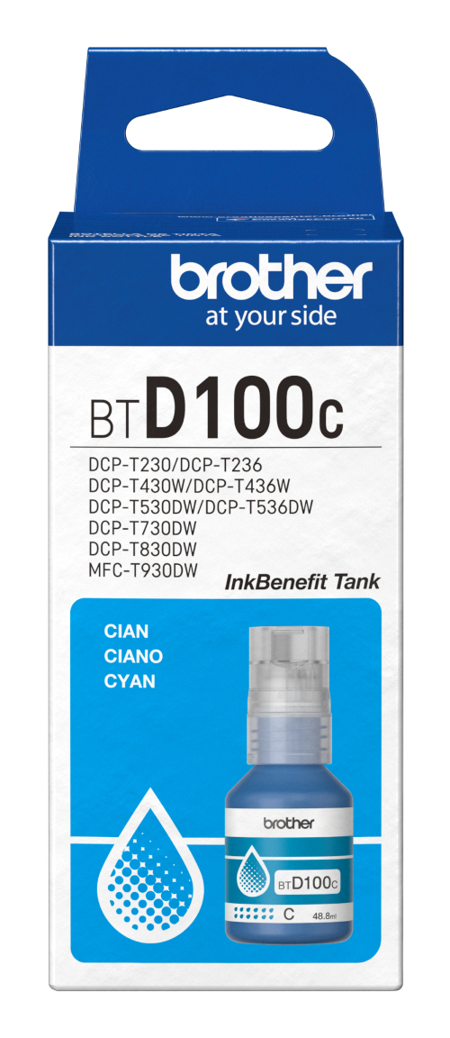 Brother BTD100C Ink cartridge cyan, 5K pages 48.8ml for Brother MFC-T 930