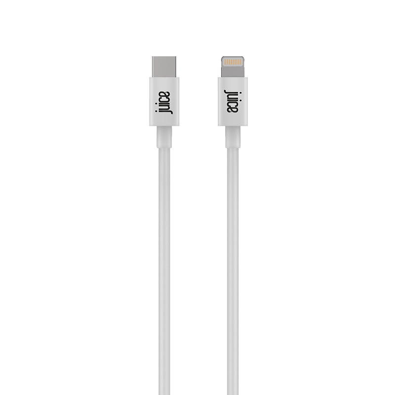 Juice JUI-CABLE-LIGHT-TYPEC-1M-RND-WHT lightning cable White