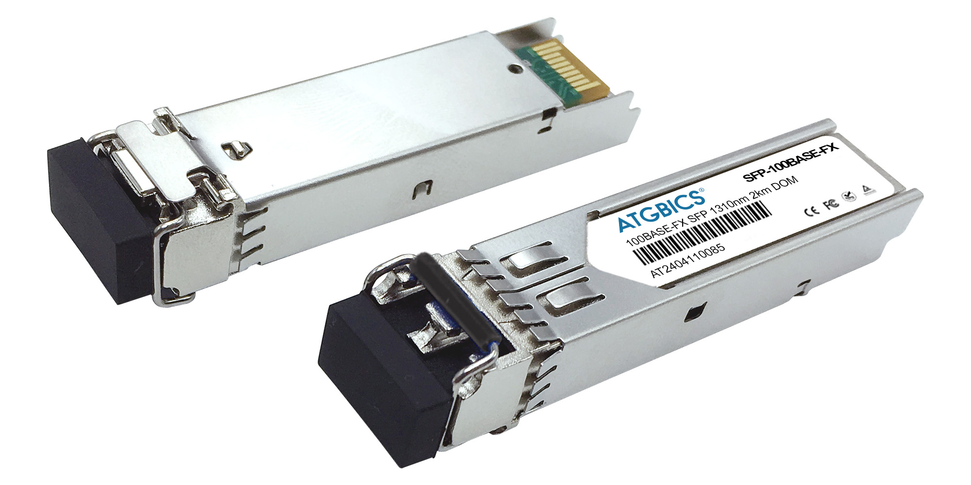 ATGBICS 6GK6000-8FE51-0AA0 Siemens Ruggedcom compatible Transceiver SFP 100Base-FX (1310nm MMF 2km LC DOM Ind Temp)