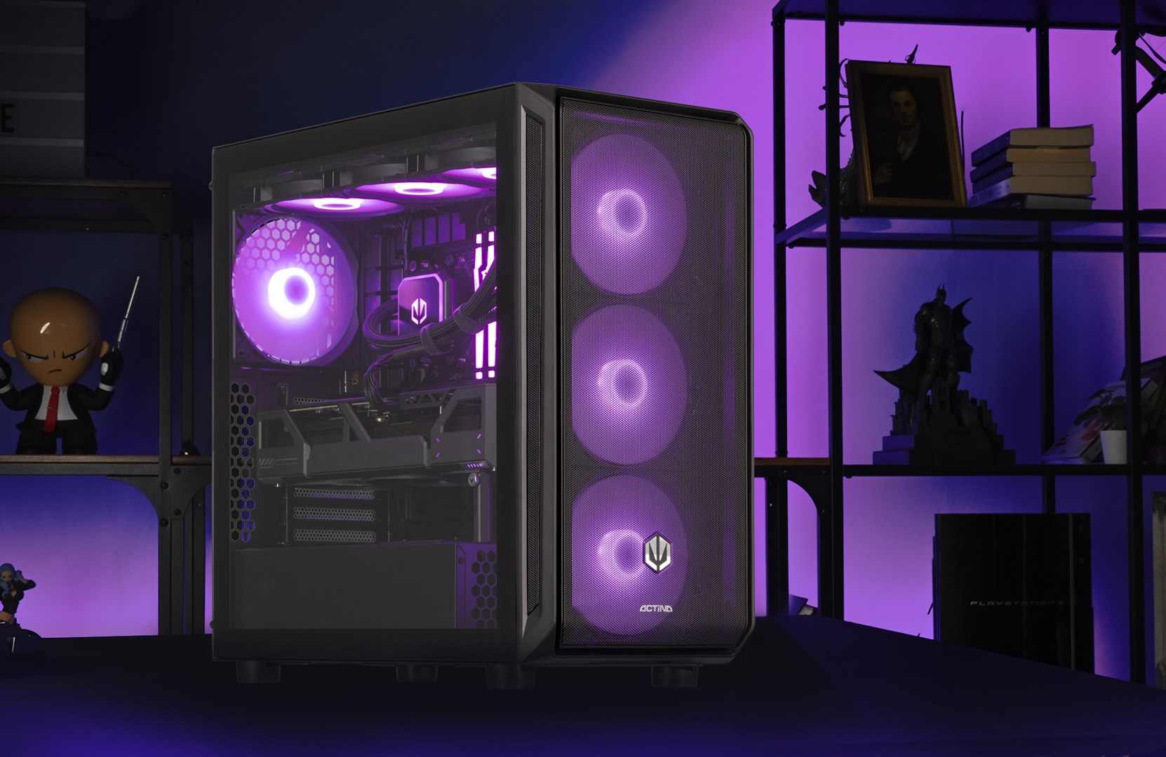 ACN Actina 5901443415152 PC IntelÂ® Coreâ„¢ i7 i7-14700KF 32 GB DDR5-SDRAM 2 TB SSD NVIDIA GeForce RTX 5070 Ti Midi Tower Black