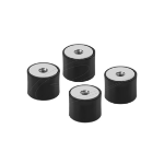 DeLOCK 60827 mounting kit Black, Steel Steel, Rubber