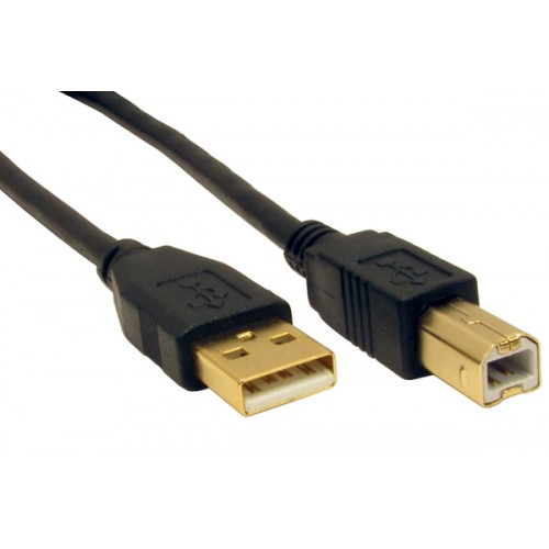 Cables Direct 1m USB 2.0 AM-BM USB cable USB A USB B Black