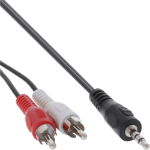 InLine Audio cable 2x RCA male / 3.5mm Stereo male 2m
