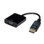 VALUE 12.99.3136 video cable adapter 0.2 m VGA (D-Sub) DisplayPort Black