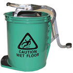 CLEANLINK MOP BUCKET HEAVY DUTY WITH METAL WRINGER GREEN