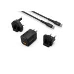 Energizer 38W 1x USB-A and 1x USB-C Wall Charger with USB-C Cable - Black