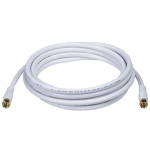 Monoprice 6315 coaxial cable 118.1" (3 m) F RG-6/UL White