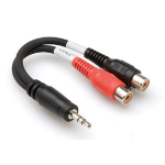 Hosa Technology 3.5mm/RCA audio cable Black, Red