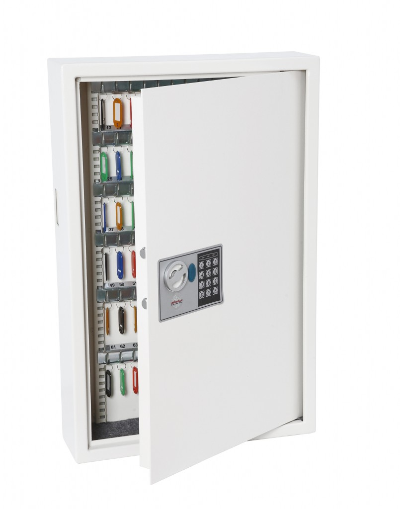 Phoenix Safe Co. KS0033E key cabinet/organizer White, 2 in ...