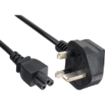 InLine power cable for notebook England 3 Pin coupling 2m